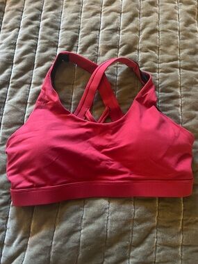Red sports bra size medium
